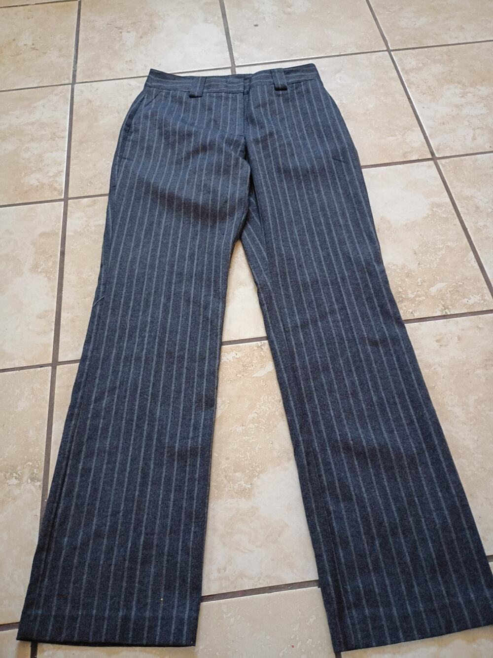 Worthinton Straight Leg Navy White Size 2 High-rise Pants Stripes